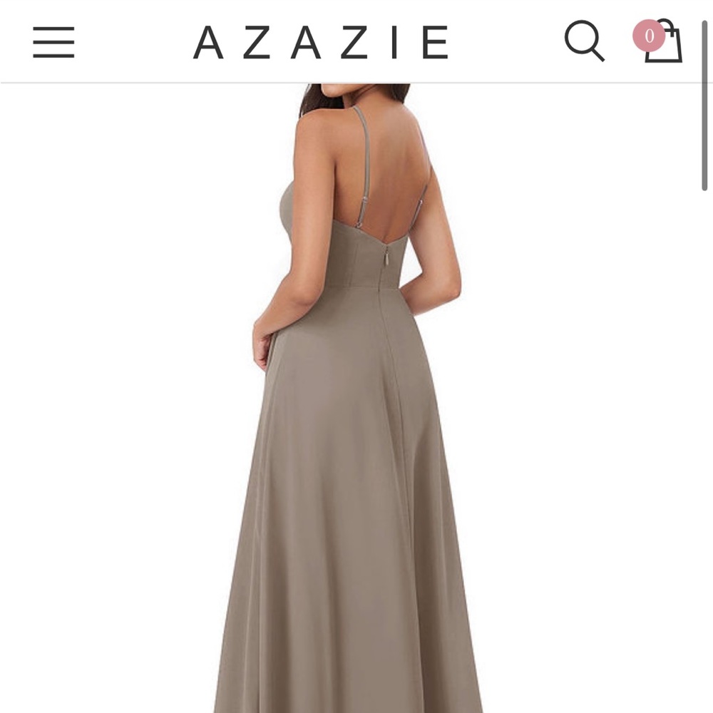 Azazie Bailey Taupe bridesmaids dress NWT